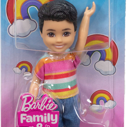 Barbie Chelsea Club Koji Boy Small Doll, 6-Inch with Brunette Hair in Removable Outfit & Shoes