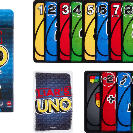  Liar’s UNO Card Game for Adults, Kids, Families, Parties & Game Nights, Trick Play & Bluffing