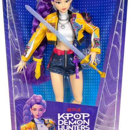 Mattel KPop Demon Hunters HUNTR/X Rumi Fashion Doll in Removable Look with Themed Movie Accessories