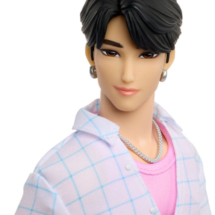 Mattel KPop Demon Hunters Saja Boys Jinu Fashion Doll in “Soda Pop” Look with Themed Movie Accessories