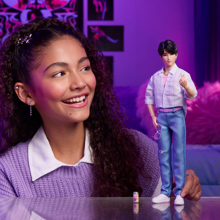 Mattel KPop Demon Hunters Saja Boys Jinu Fashion Doll in “Soda Pop” Look with Themed Movie Accessories