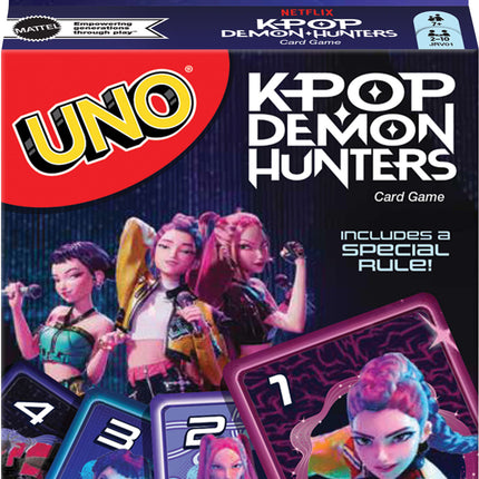  UNO KPop Demon Hunters Card Game for Kid, Adult & Family Nights with Movie-Inspired Deck