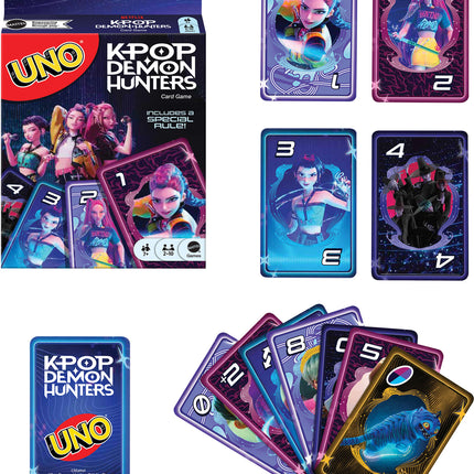  UNO KPop Demon Hunters Card Game for Kid, Adult & Family Nights with Movie-Inspired Deck