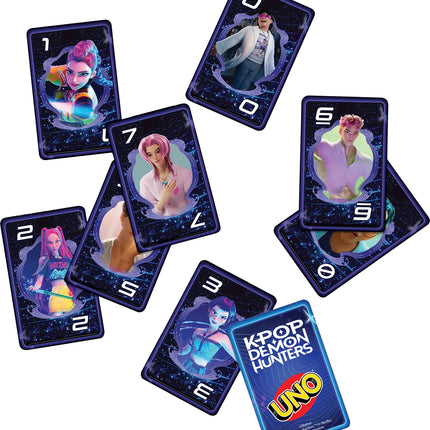  UNO KPop Demon Hunters Card Game for Kid, Adult & Family Nights with Movie-Inspired Deck