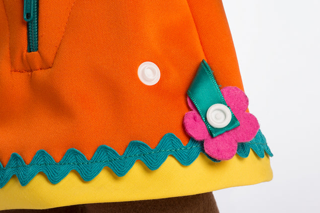 Washable Fastening Doll: African Girl