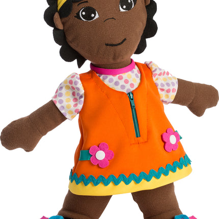 Washable Fastening Doll: African Girl