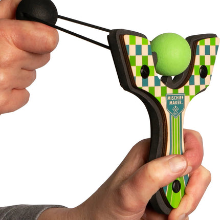 Mischief Maker Slingshot - Racer (Green Checkered)