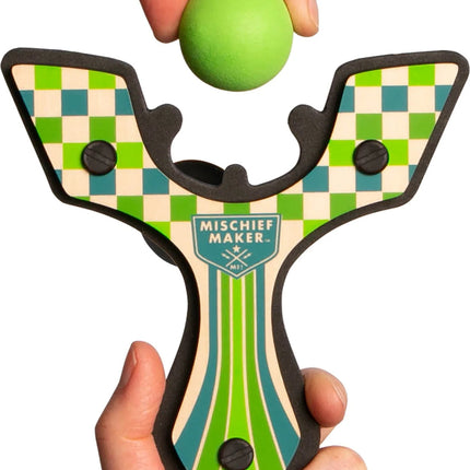 Mischief Maker Slingshot - Racer (Green Checkered)