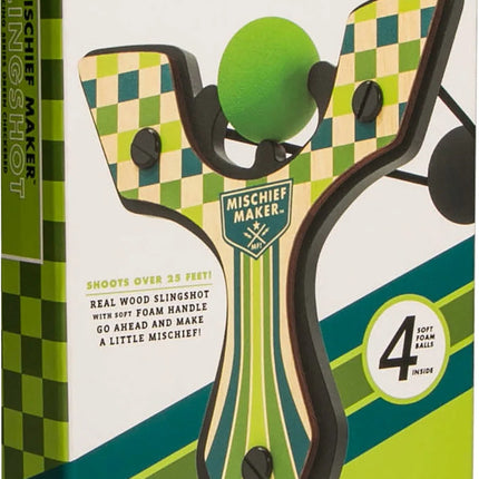 Mischief Maker Slingshot - Racer (Green Checkered)