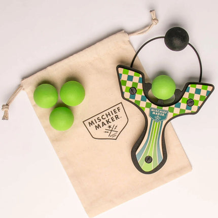 Mischief Maker Slingshot - Racer (Green Checkered)