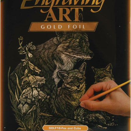 Gold Foil Engraving Art Kit 8"x10"