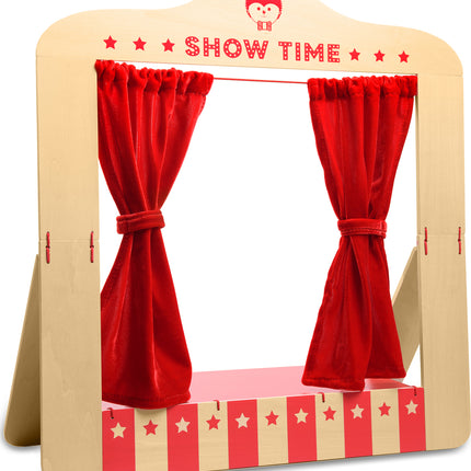 Wooden Tabletop Puppet Theater