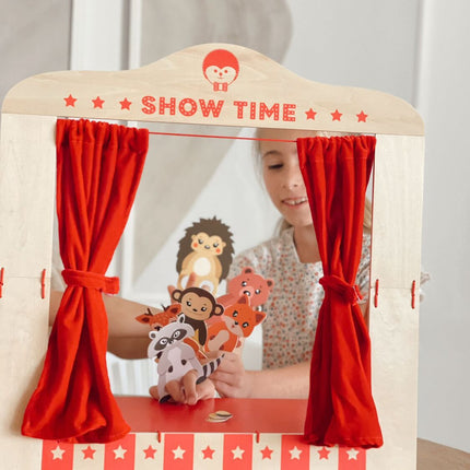 Wooden Tabletop Puppet Theater