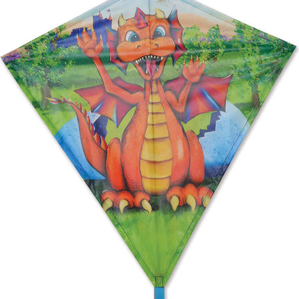 30 in. Diamond Kite - Baby Dragon