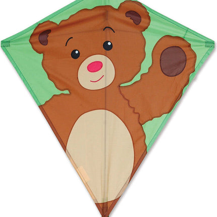 30 in. Diamond Kite - Teddy Bear