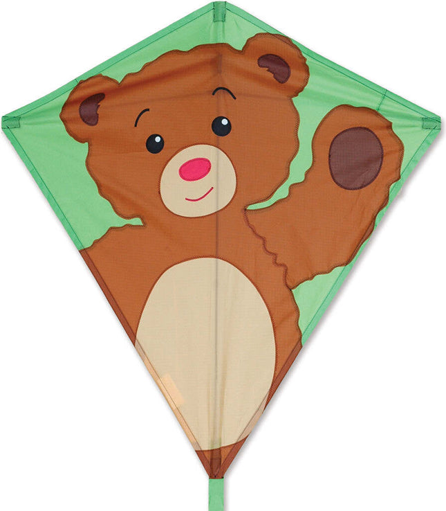 30 in. Diamond Kite - Teddy Bear