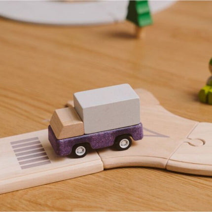 Purple Delivery Truck