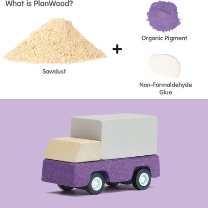 Purple Delivery Truck