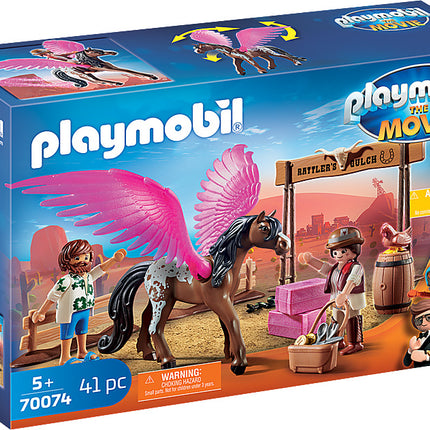 PLAYMOBIL:THE MOVIE Marla and Del with Flying Horse