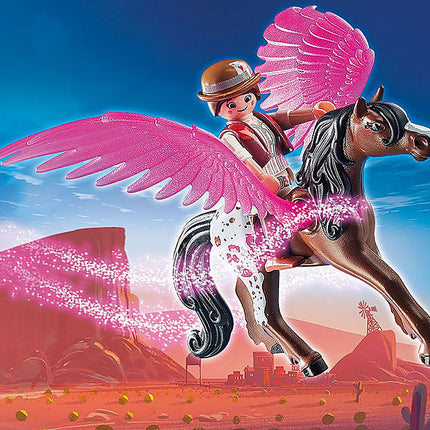 PLAYMOBIL:THE MOVIE Marla and Del with Flying Horse