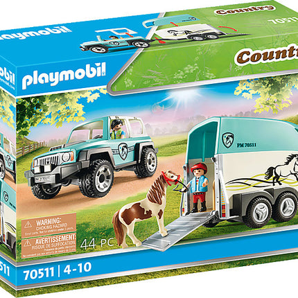 Car with Pony Trailer
