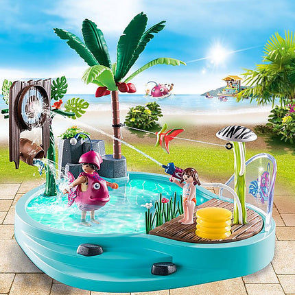 Small Pool with Water Sprayer