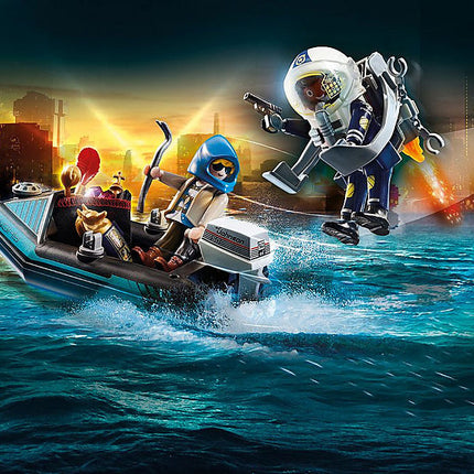 Police Jet Pack with Boat