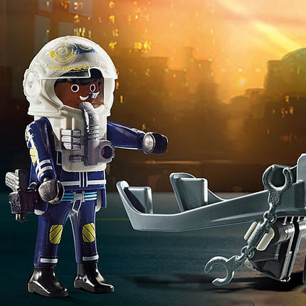 Police Jet Pack with Boat