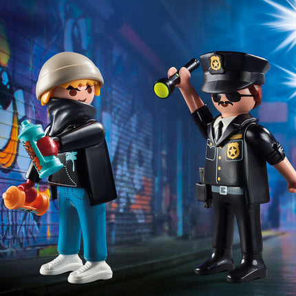 Playmobil DuoPack Policeman and Street Artist
