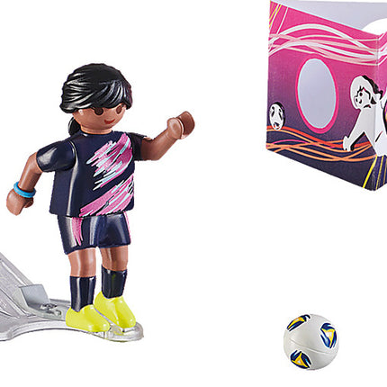 Soccer Player with Goal