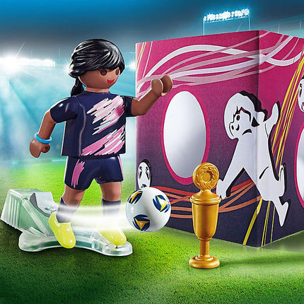 Soccer Player with Goal