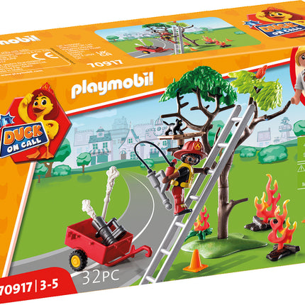 Playmobil DUCK ON CALL - Fire Rescue Action: Cat Rescue