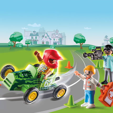 Playmobil DUCK ON CALL - Ambulance Action: Help the Racing Driver