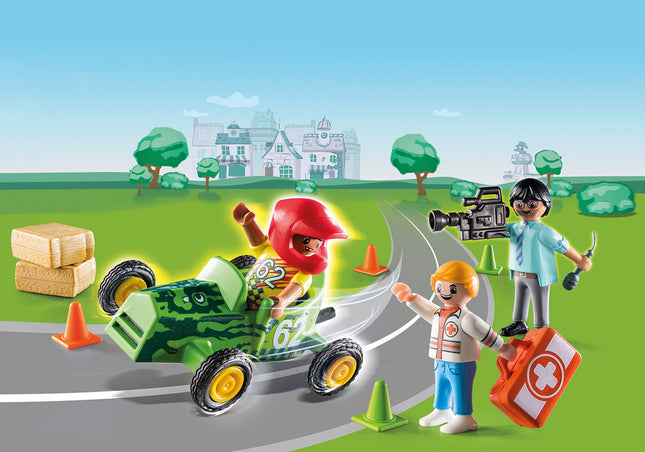Playmobil DUCK ON CALL - Ambulance Action: Help the Racing Driver