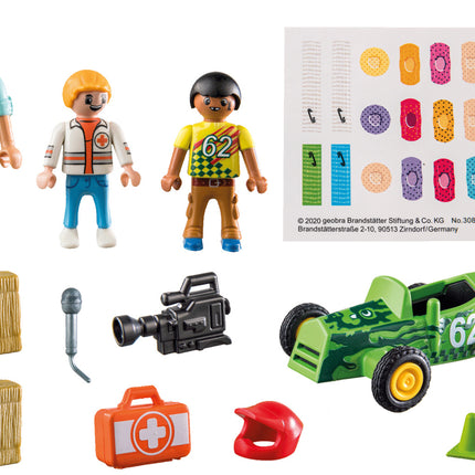 Playmobil DUCK ON CALL - Ambulance Action: Help the Racing Driver