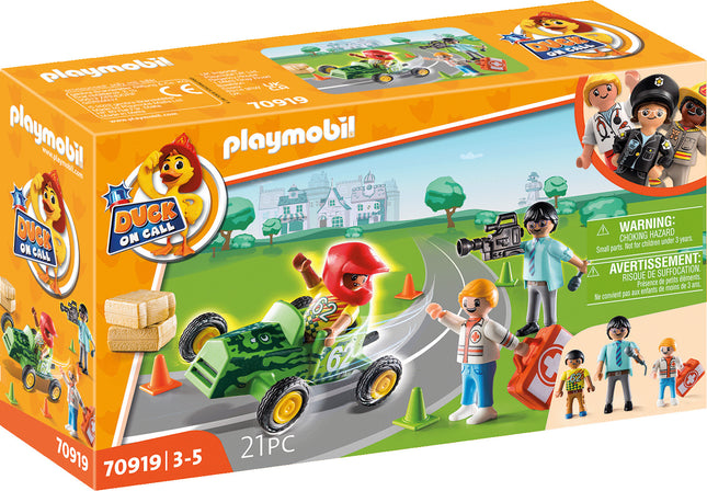 Playmobil DUCK ON CALL - Ambulance Action: Help the Racing Driver