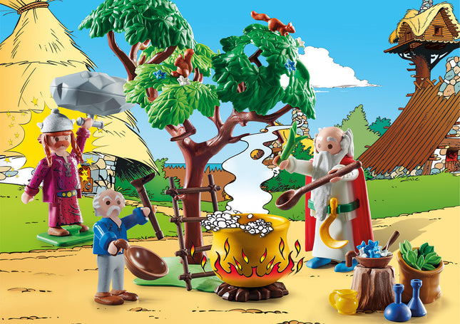 Playmobil Asterix : Getafix with the caldron of Magic Potion