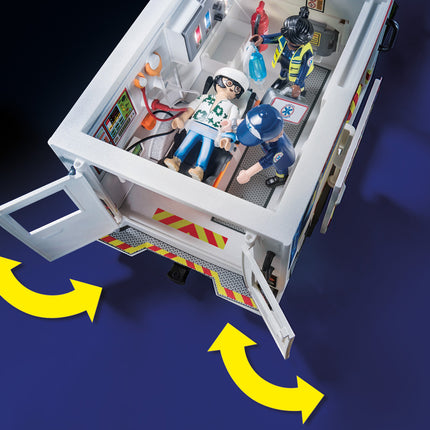 Playmobil Rescue Vehicles: Ambulance with Lights and Sound
