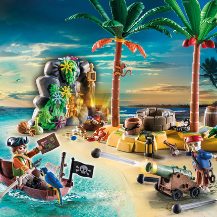 Playmobil Pirate Treasure Island with Rowboat