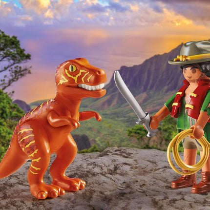 Playmobil Adventurer with T-Rex