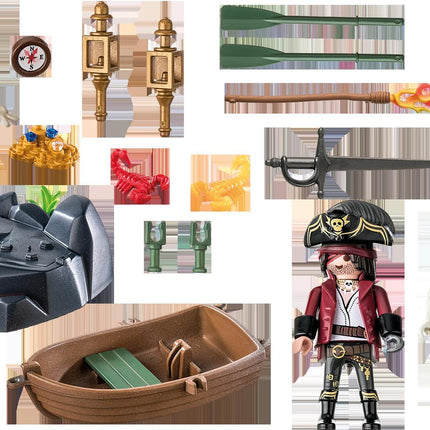 Playmobil Starter Pack Pirate with Rowing Boat