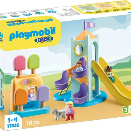 Playmobil 1.2.3: Adventure Tower with Ice Cream Booth