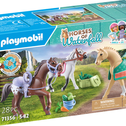 Playmobil Three Horse Set: Morgan, Quarter Horse & Shagya Araber