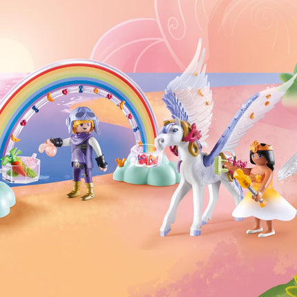 Playmobil Pegasus with Rainbow in the Clouds