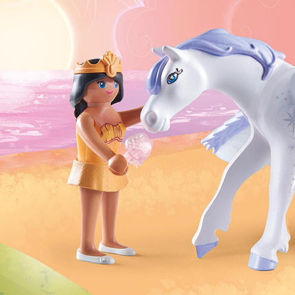 Playmobil Pegasus with Rainbow in the Clouds