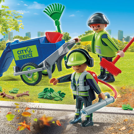 Playmobil Street Cleaning Team