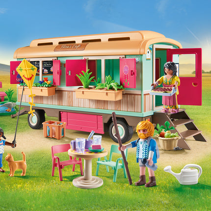 Playmobil Cozy site trailer cafe