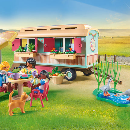 Playmobil Cozy site trailer cafe