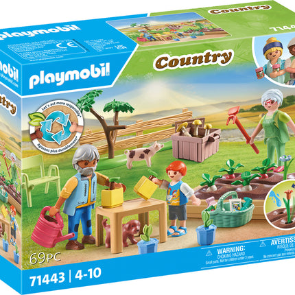 Playmobil Idyllic vegetable garden with grandparents