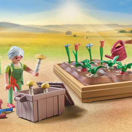 Playmobil Idyllic vegetable garden with grandparents